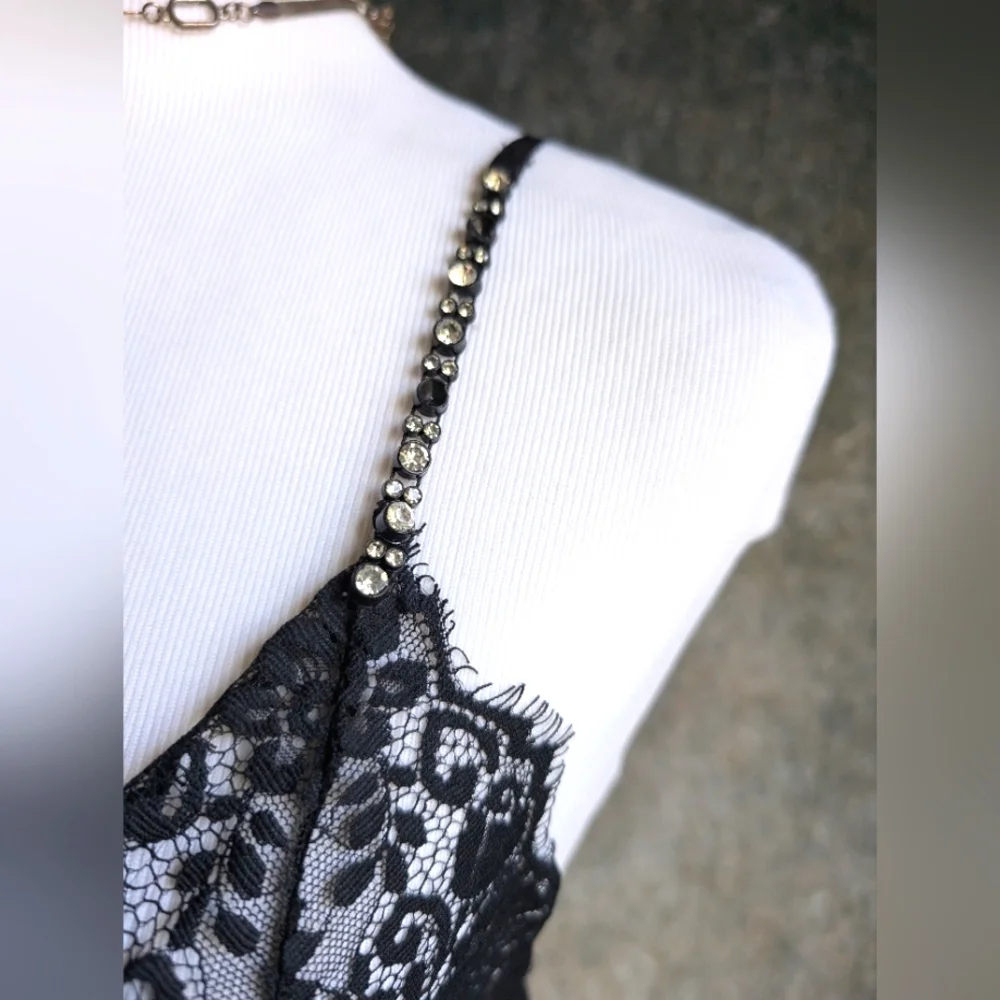 Sheer Black Lace Camisole